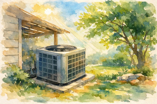 Does Shading an AC Condenser Save Energy?